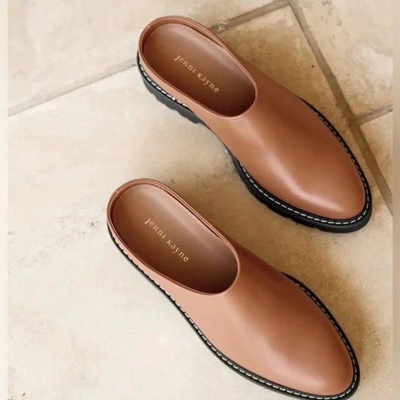 Jenni Kayne Leather Lug Mule - Canyon Size 38 - Picture 5 of 14